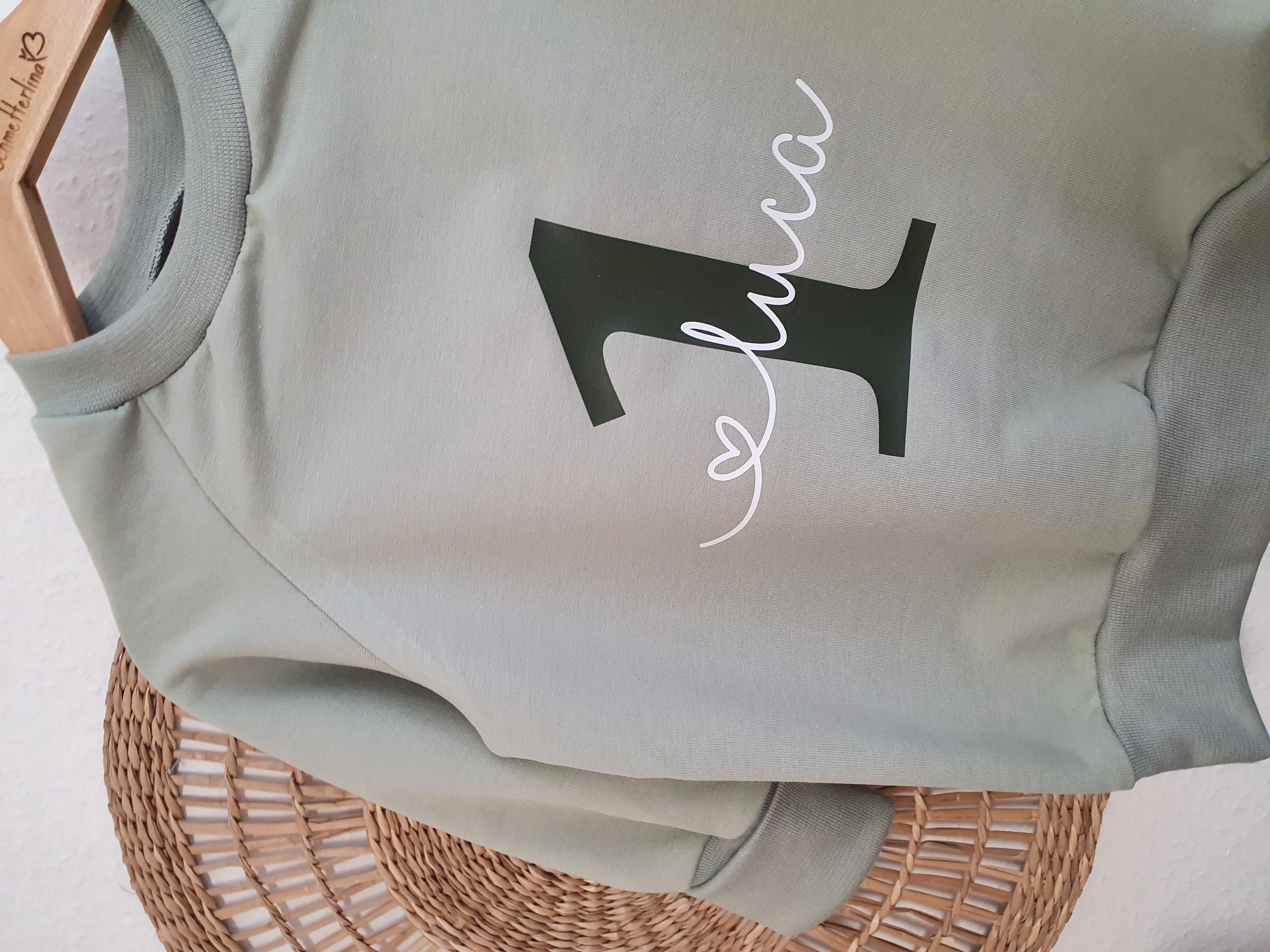 Geburtstagssweater Sweat dusty green 