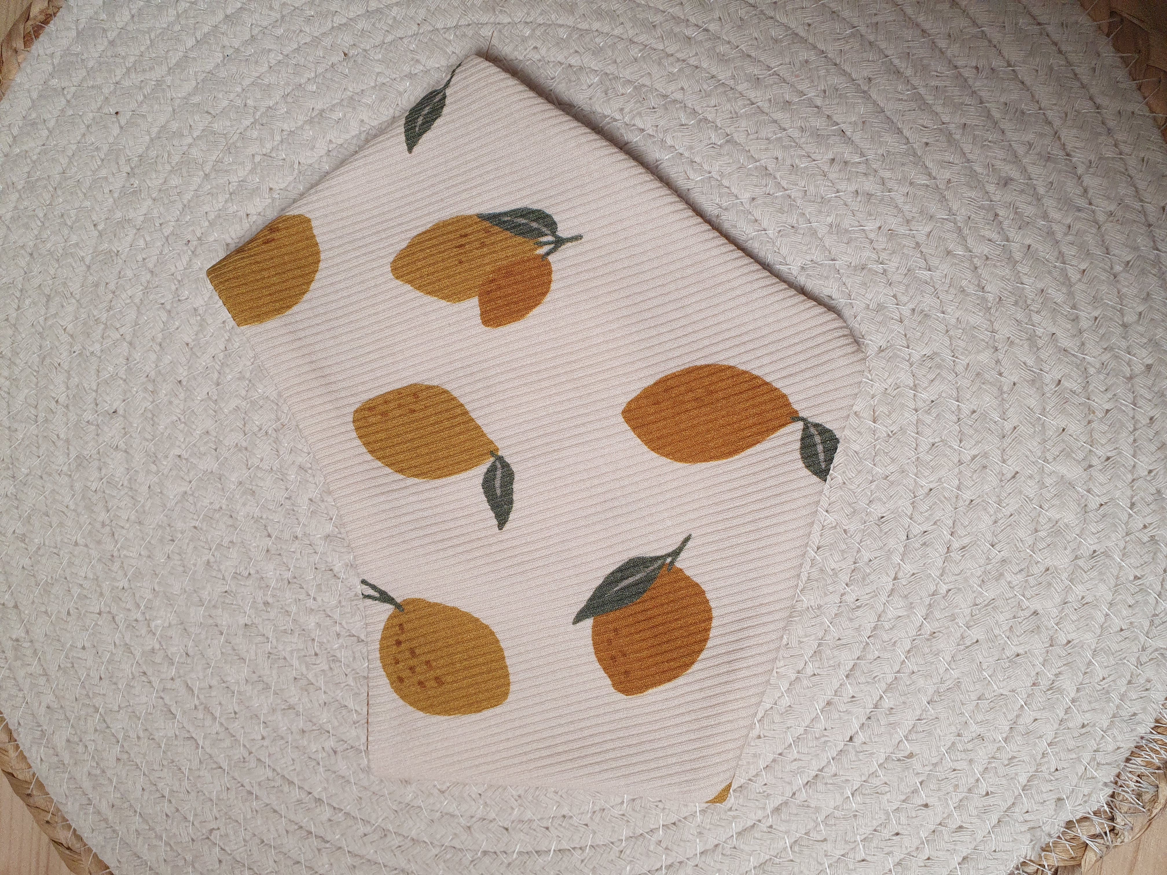 Dreieckstuch Rib Zitrone