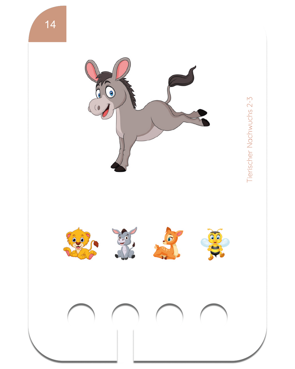 Kartensatz Tierischer Nachwuchs 2-3  