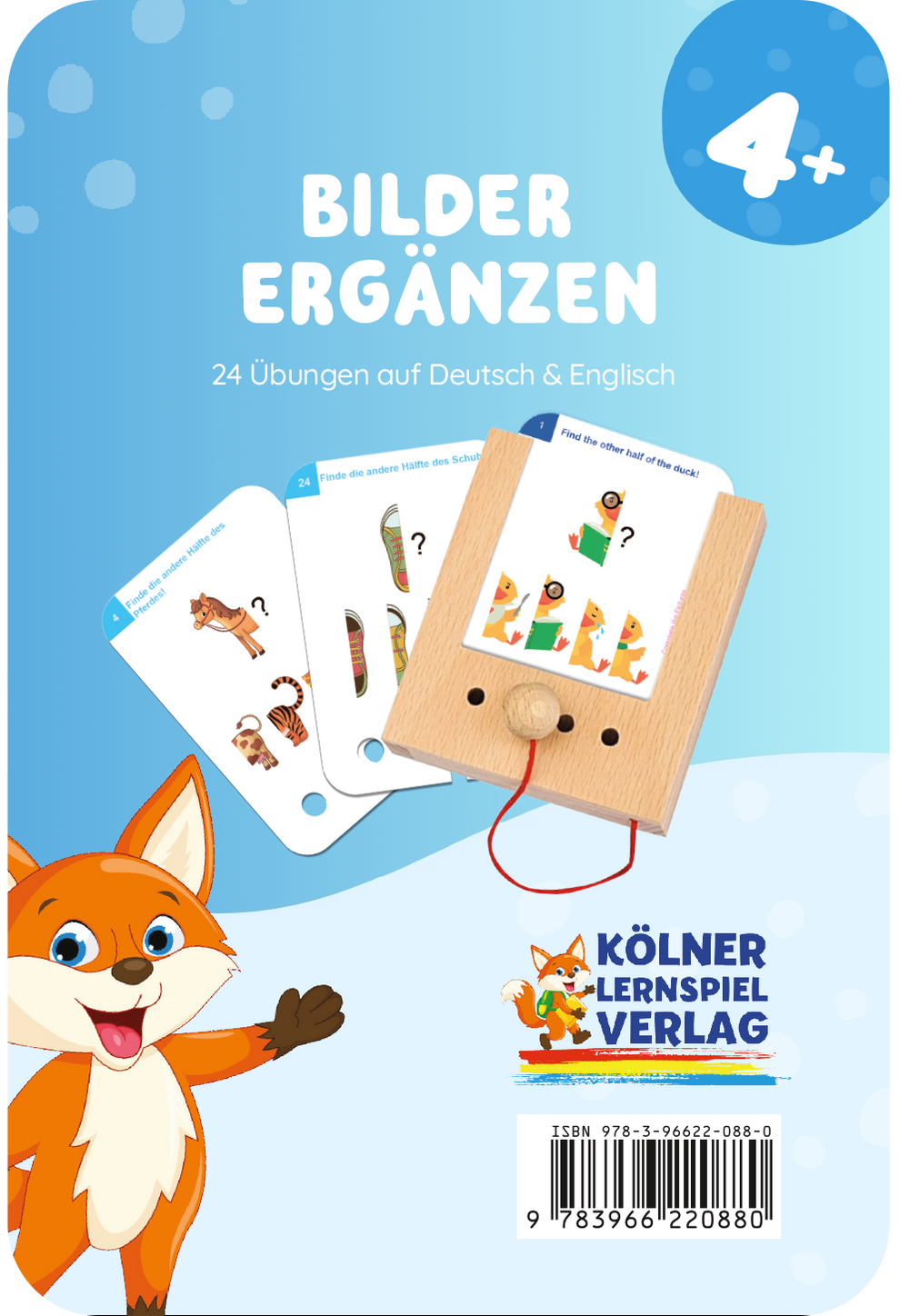 Kartensätze Bilder ergänzen 4+  