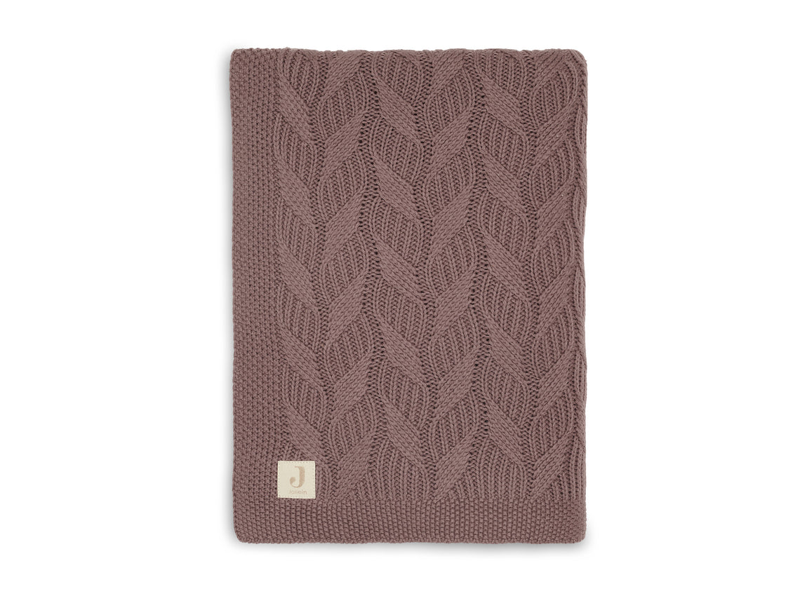 Decke knit 75x100 - chestnut