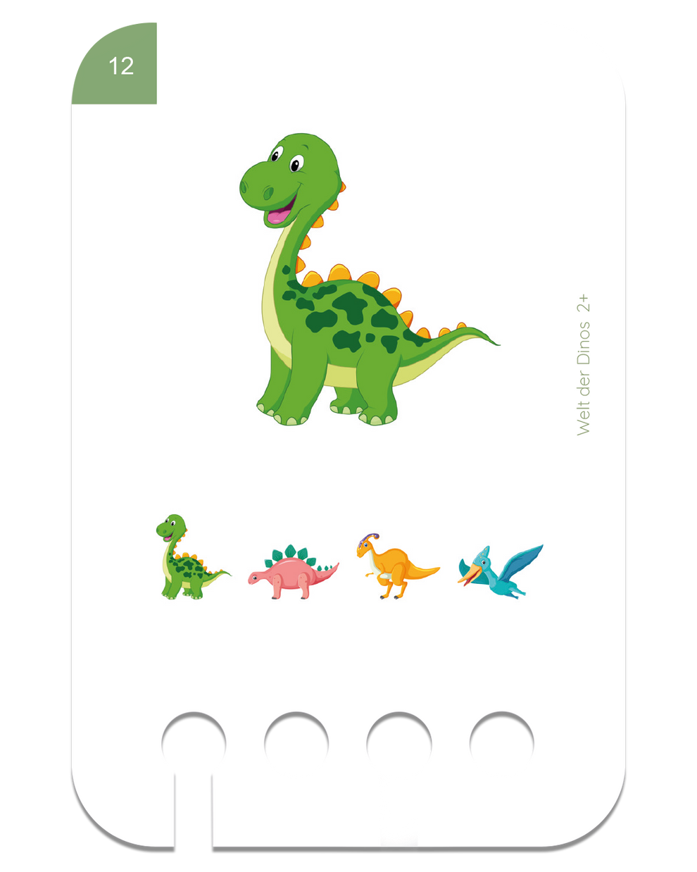 Kartensatz Welt der Dinos 2+