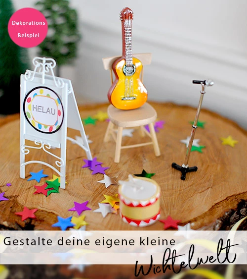 Mini Mikrofon mit Ständer - 8,5cm