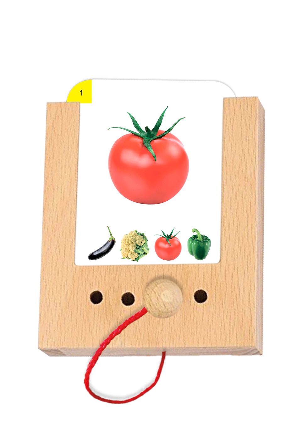 Kartensatz Gemüse erkennen 2+