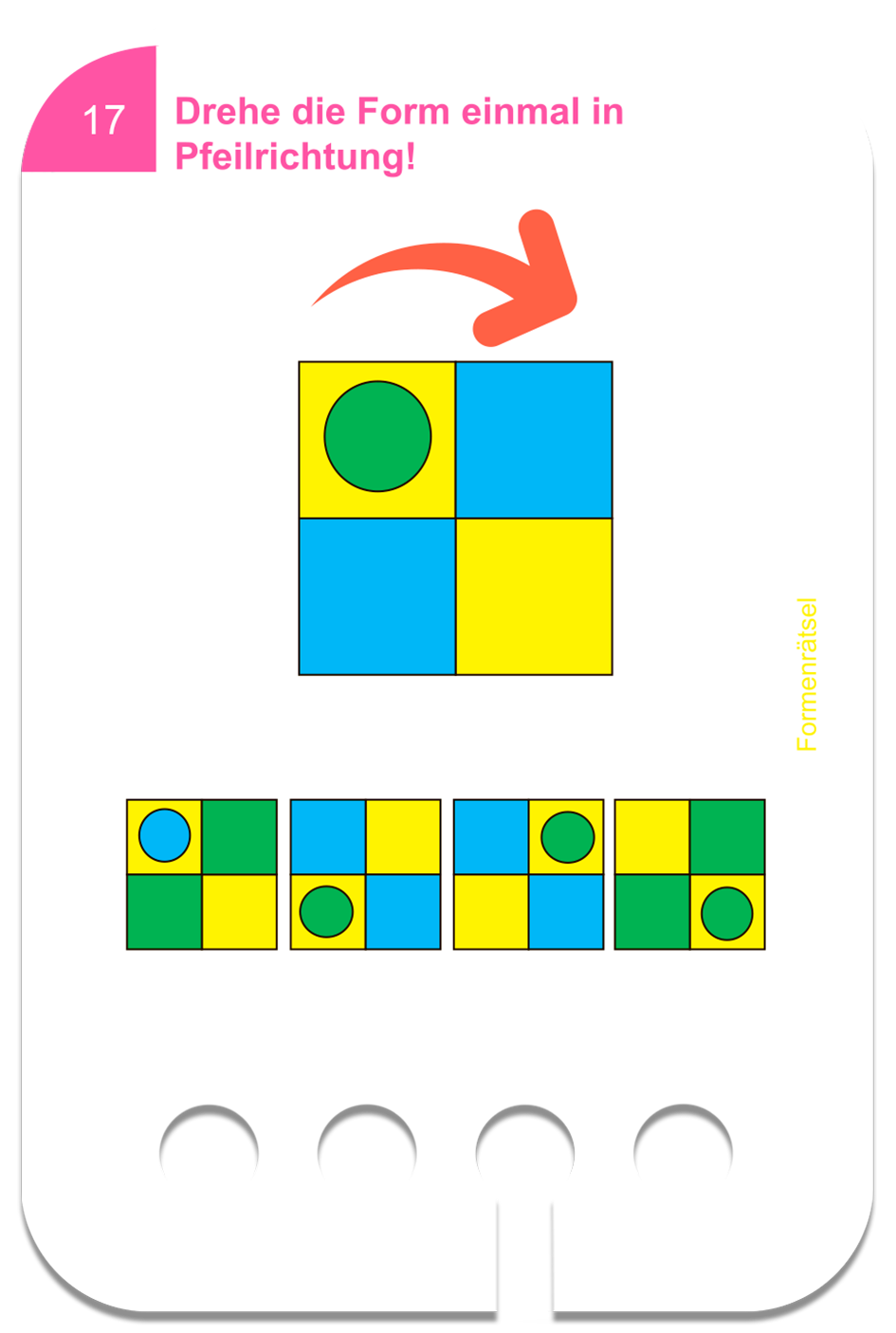 Kartensätze Formen Rätsel 4+  