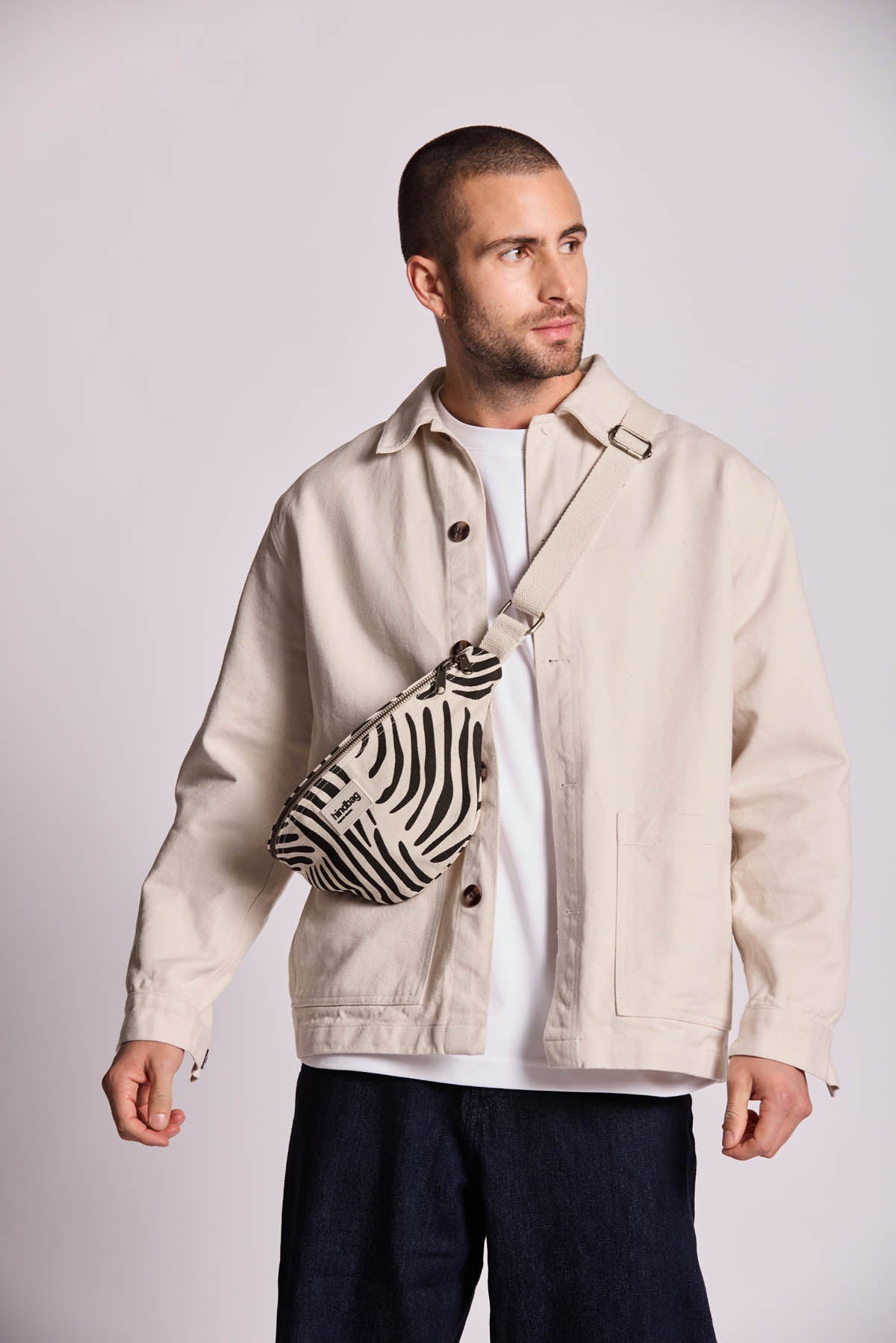 Bauchtasche Olivia Zebra ecru