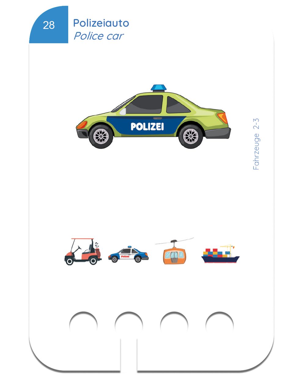 Kartensatz Meine Fahrzeuge 2-3