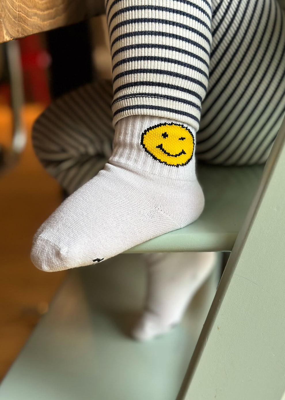 J-Clay Kids Socken Smiley gelb 