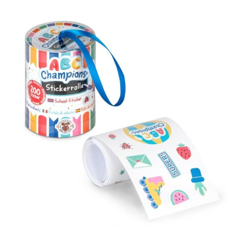 ABC Champions Stickerrolle 200Stück 