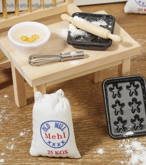 Miniatur Backformenset, ca. 4cm, 2 Stück