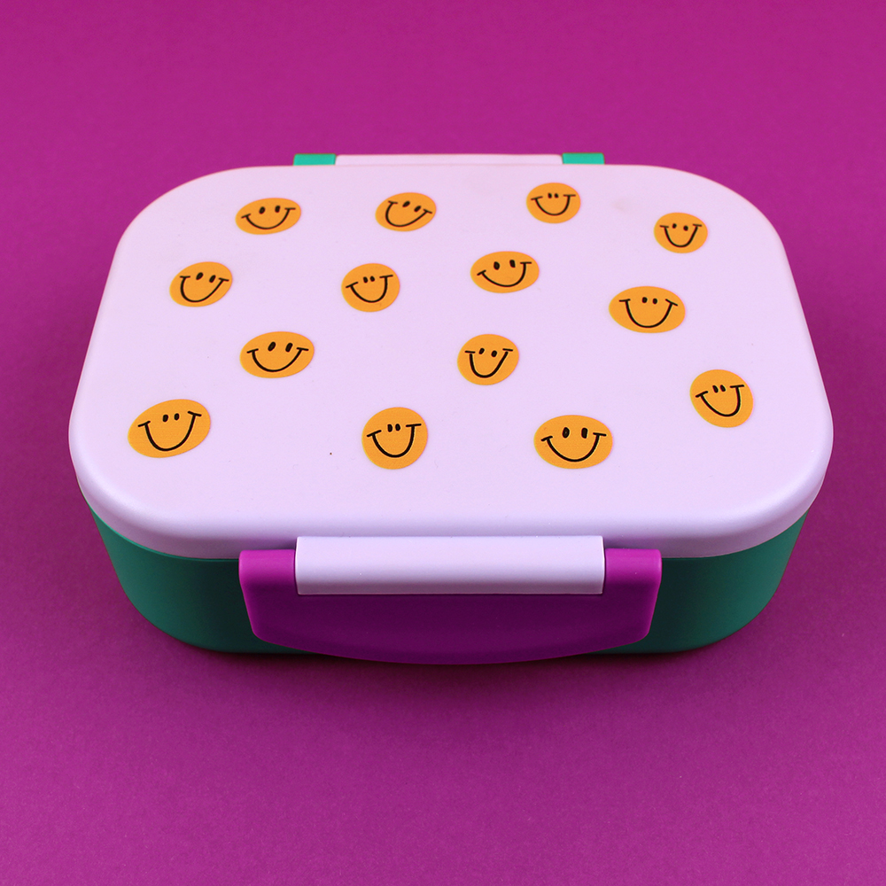 Lunchbox Smile flieder/grün/violett