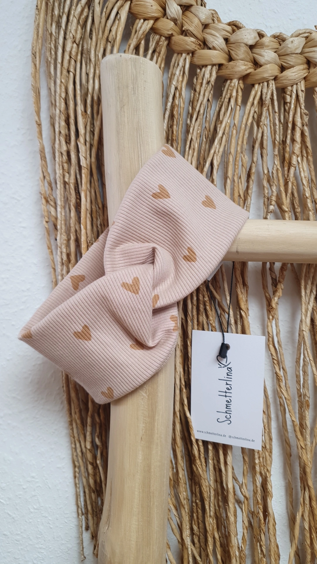 Stirnband Herzen rosa 