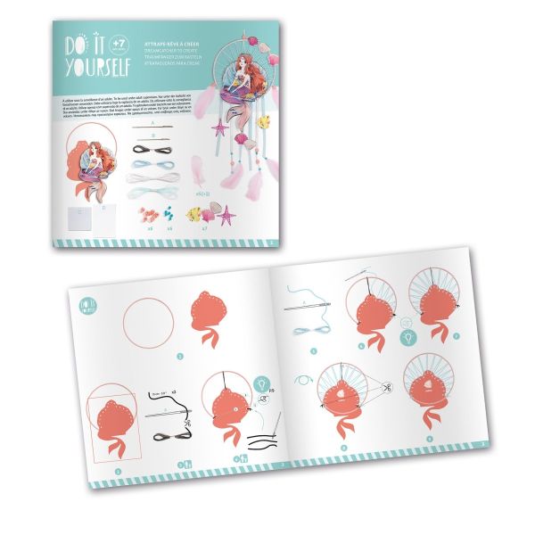 Bastelset: DIY Traumfänger Meerjungfrau