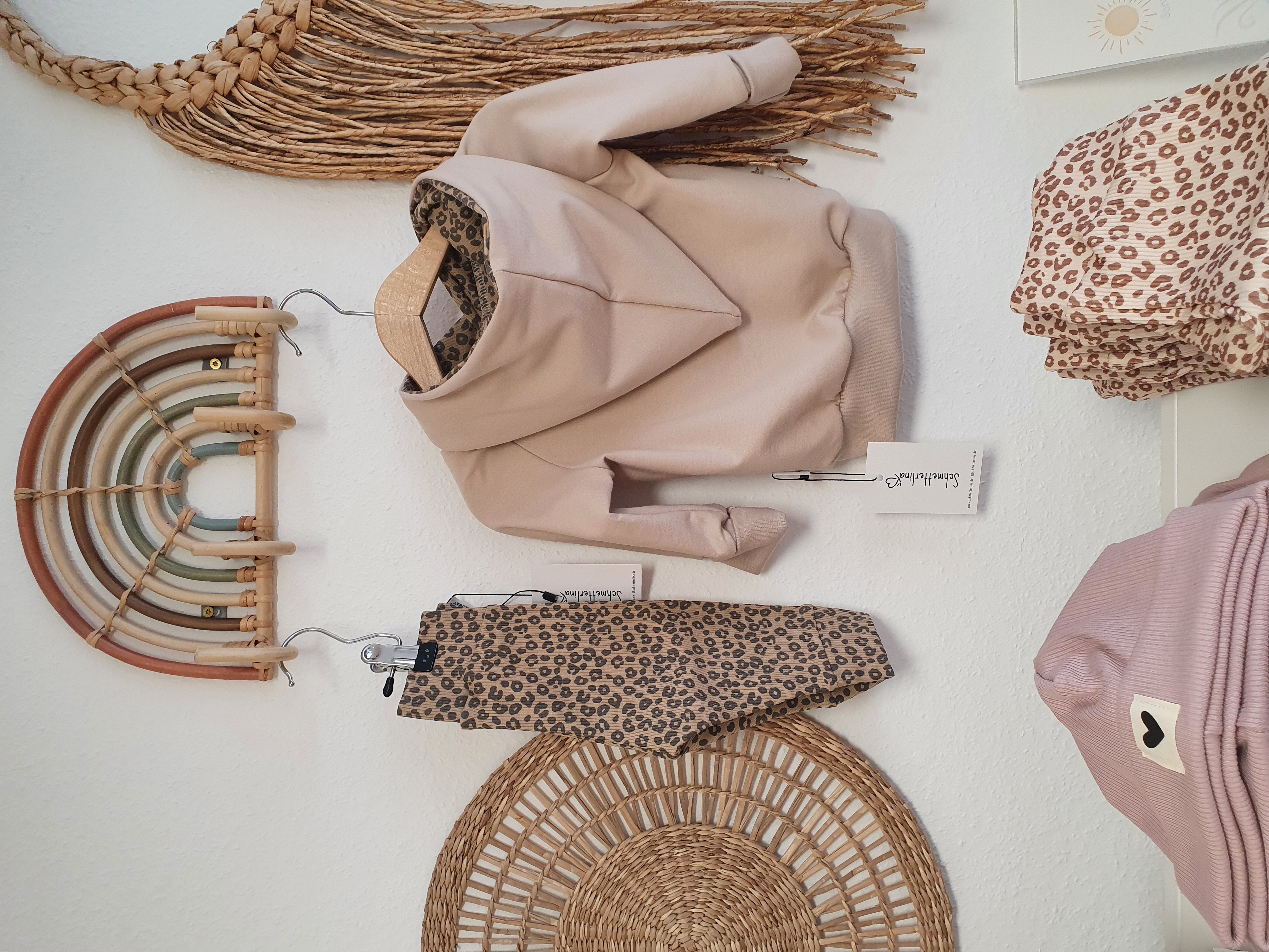 Leggings Rib Leo dunkelbeige/anthrazit