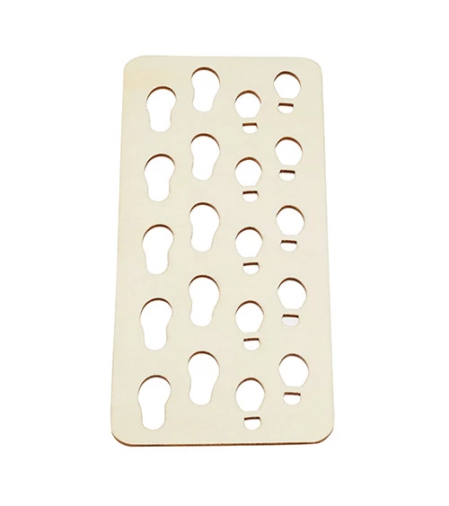 Mini Schablone mit Fußabdrücken - 14x7cm