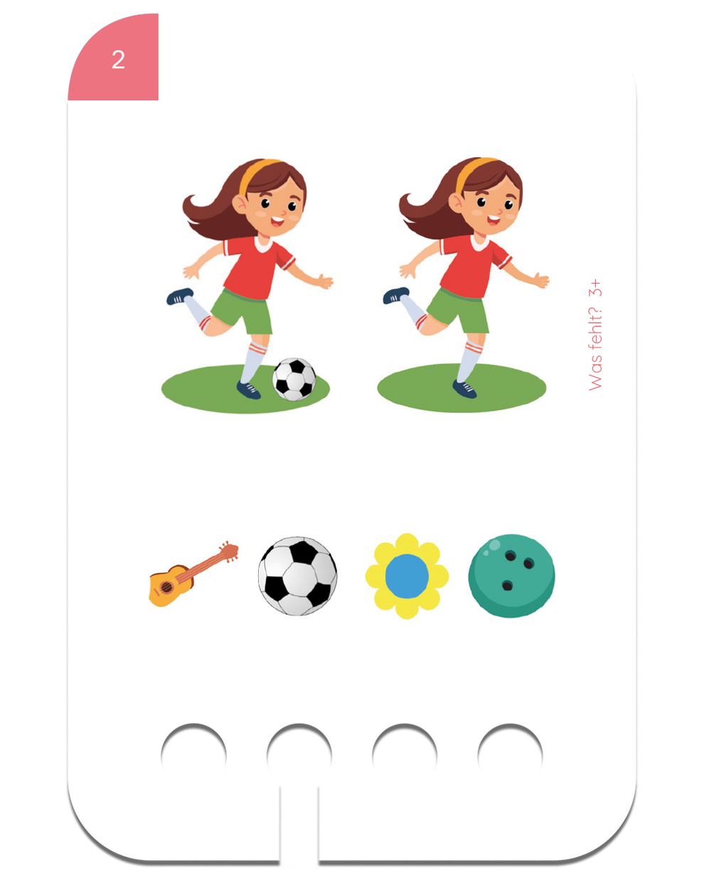 Kartensatz Was fehlt? 3+