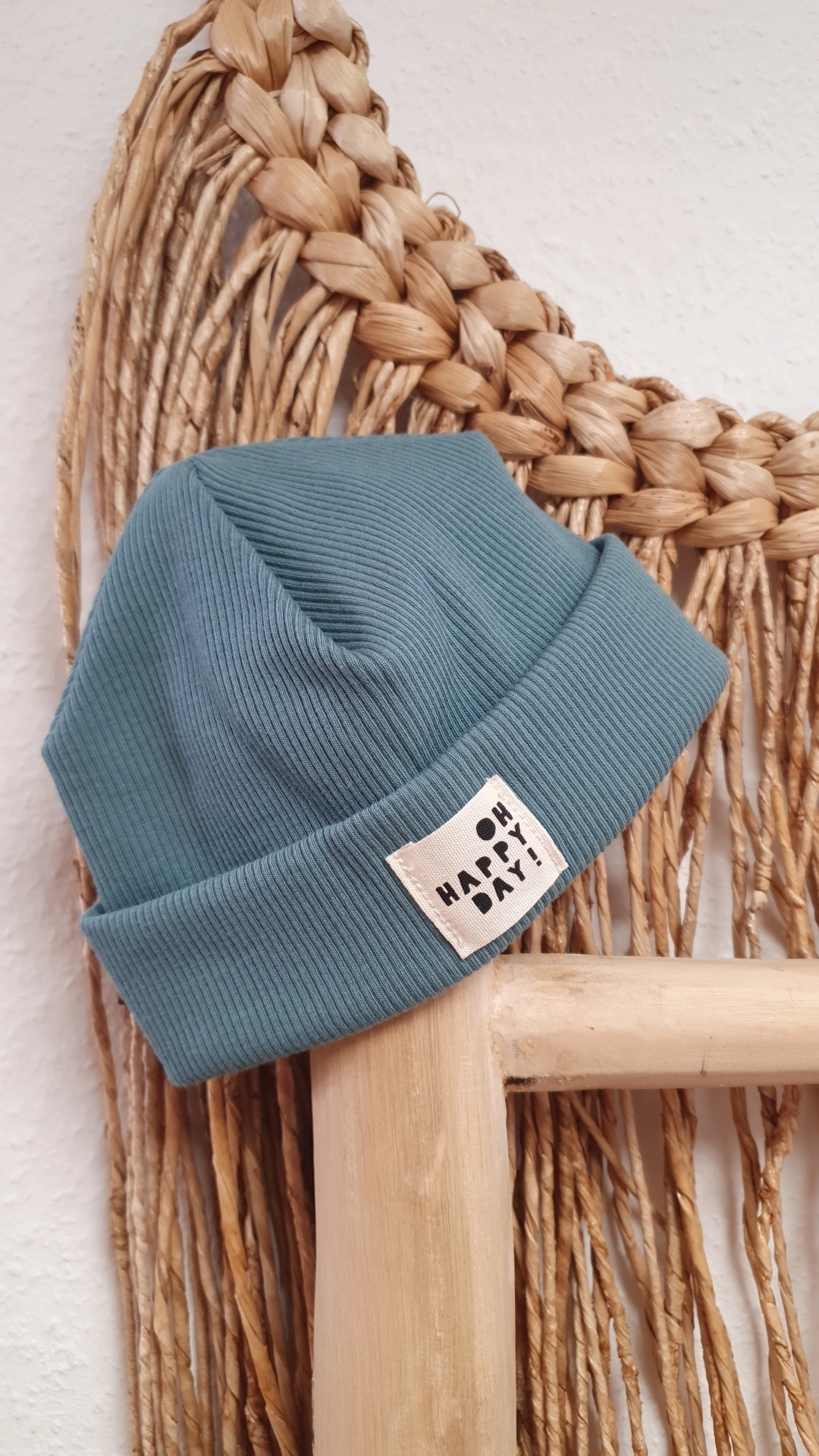 Rib Beanie petrol/oh happy Day 