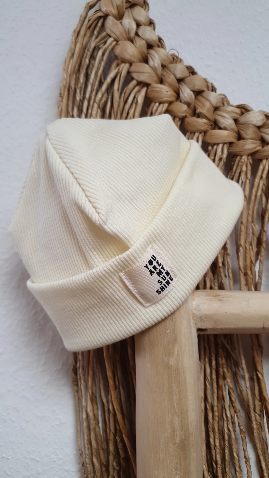 Rib Beanie pastellgelb/you are my sunshine 