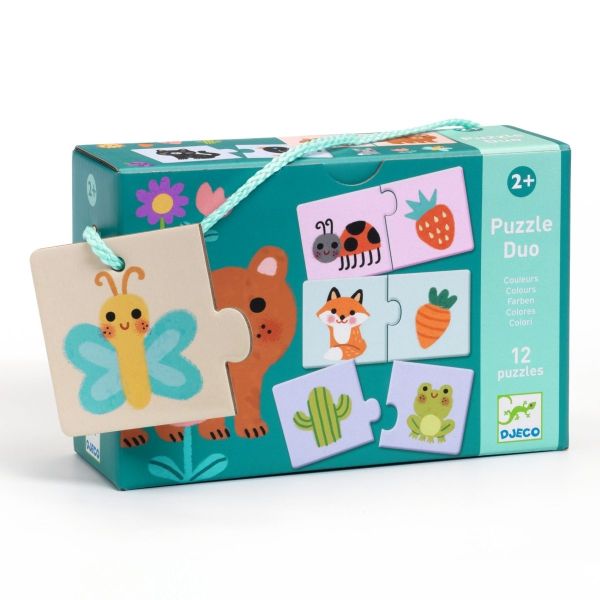 Duo Puzzle 2+  Farben und Tiere 
