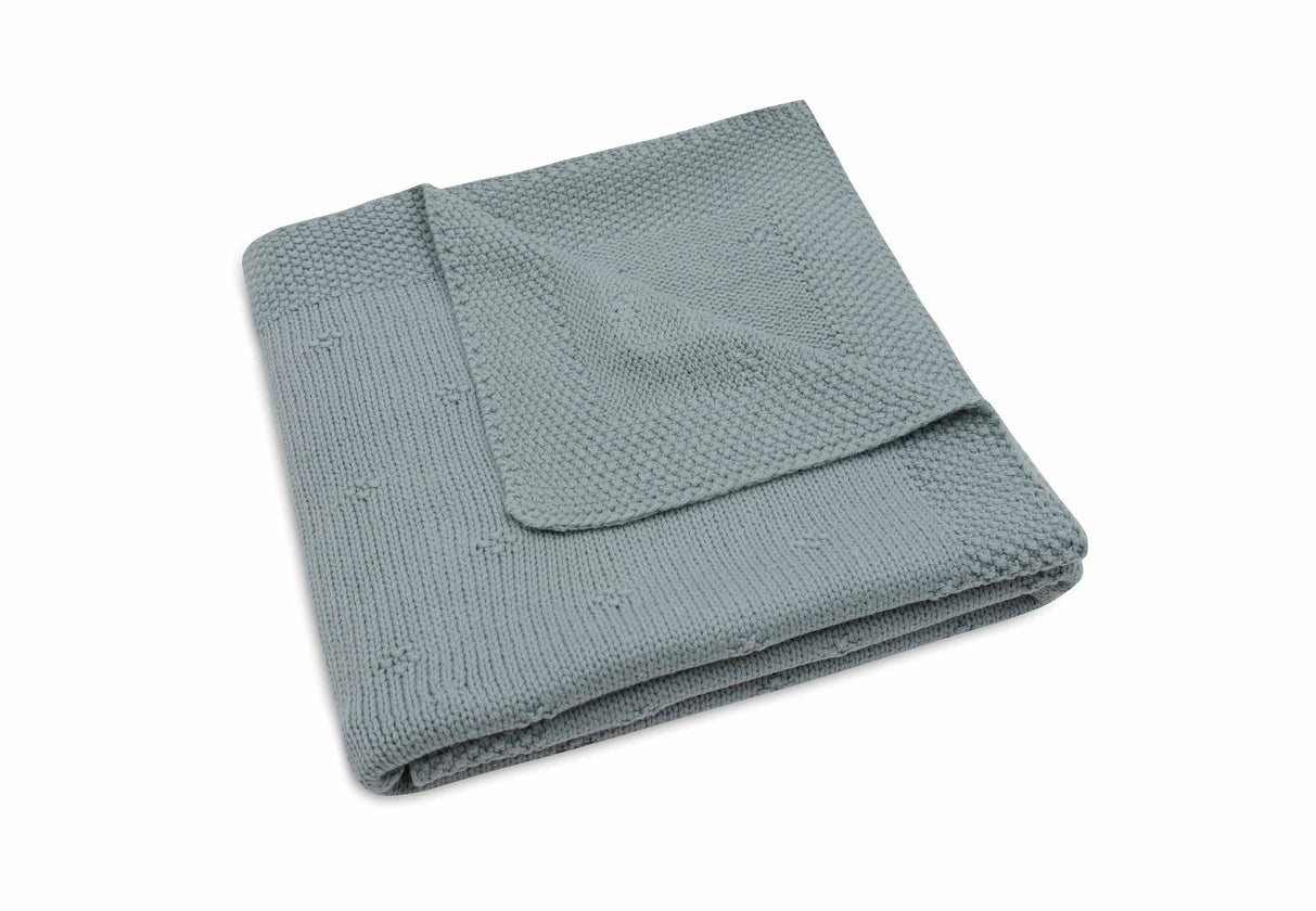 Decke cosy knit 75x100 - seagreen