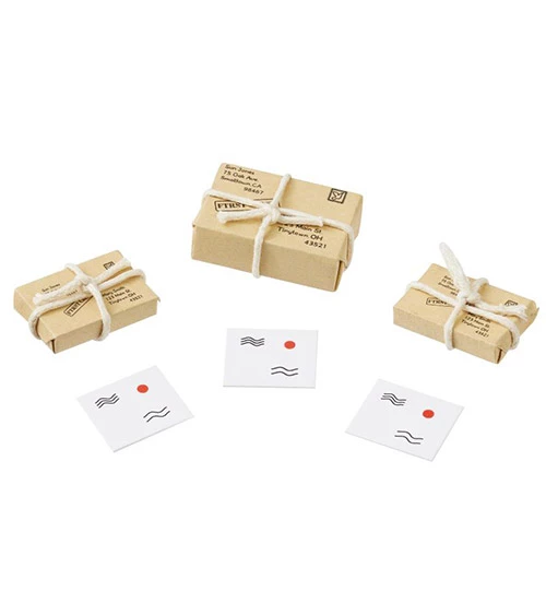 Mini Päckchen und Briefe Set - 6 teilig