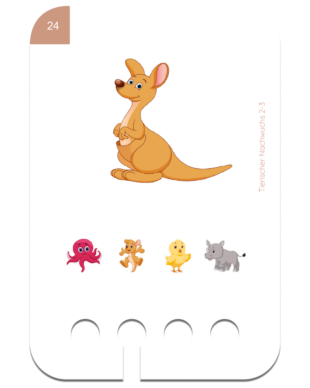 Kartensatz Tierischer Nachwuchs 2-3  