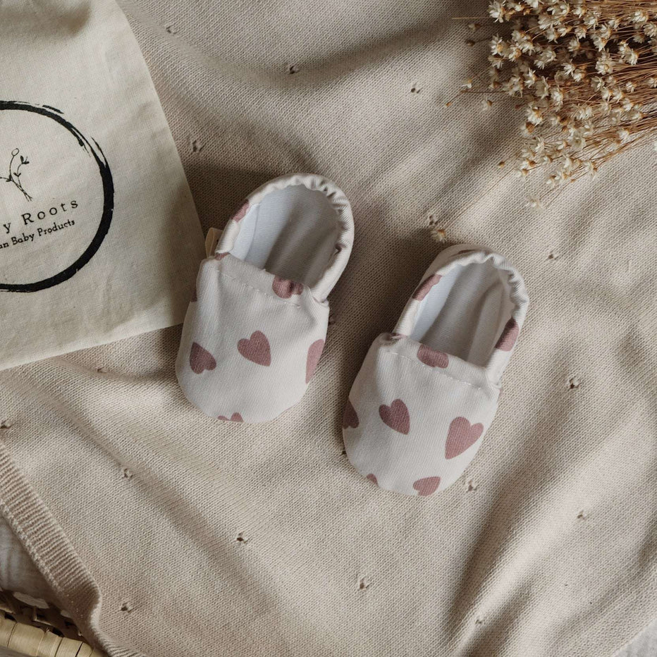Vegan shoes -  Tiny hearts- 