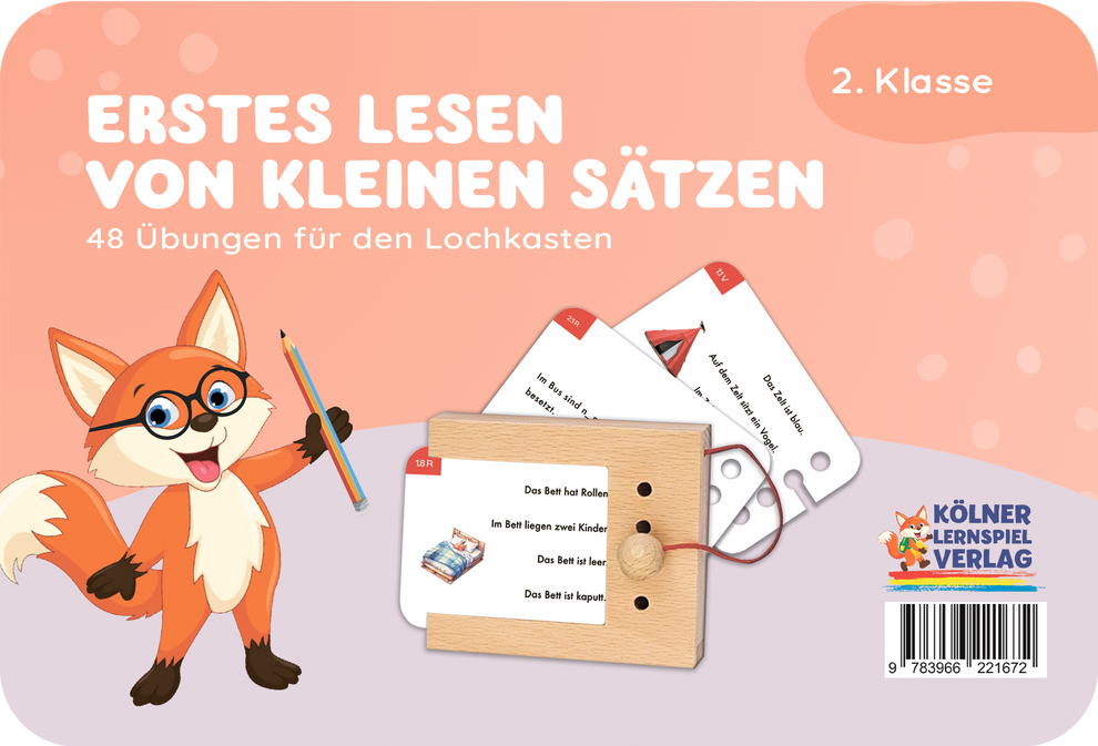 Kartensatz Erstes Lesen von kleinen Sätzen 2.Klasse 
