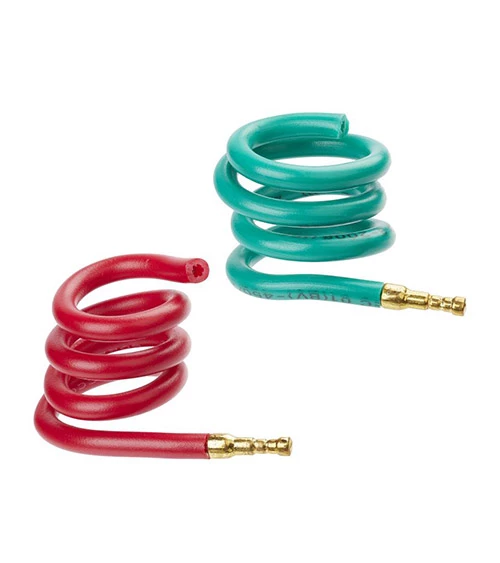 Mini Gartenschlauch rot und grün, max 20cm