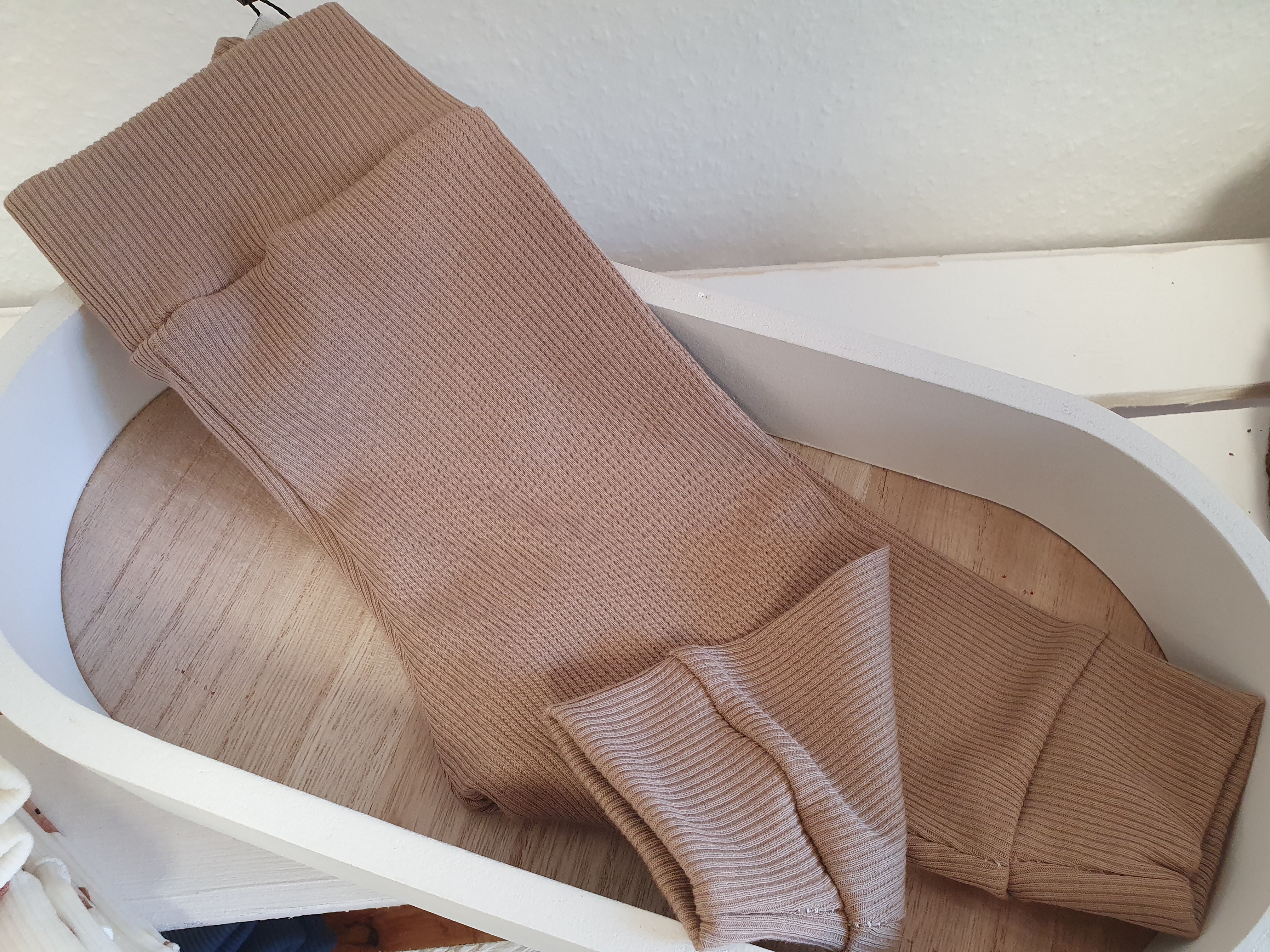 Leggings Rib taupe