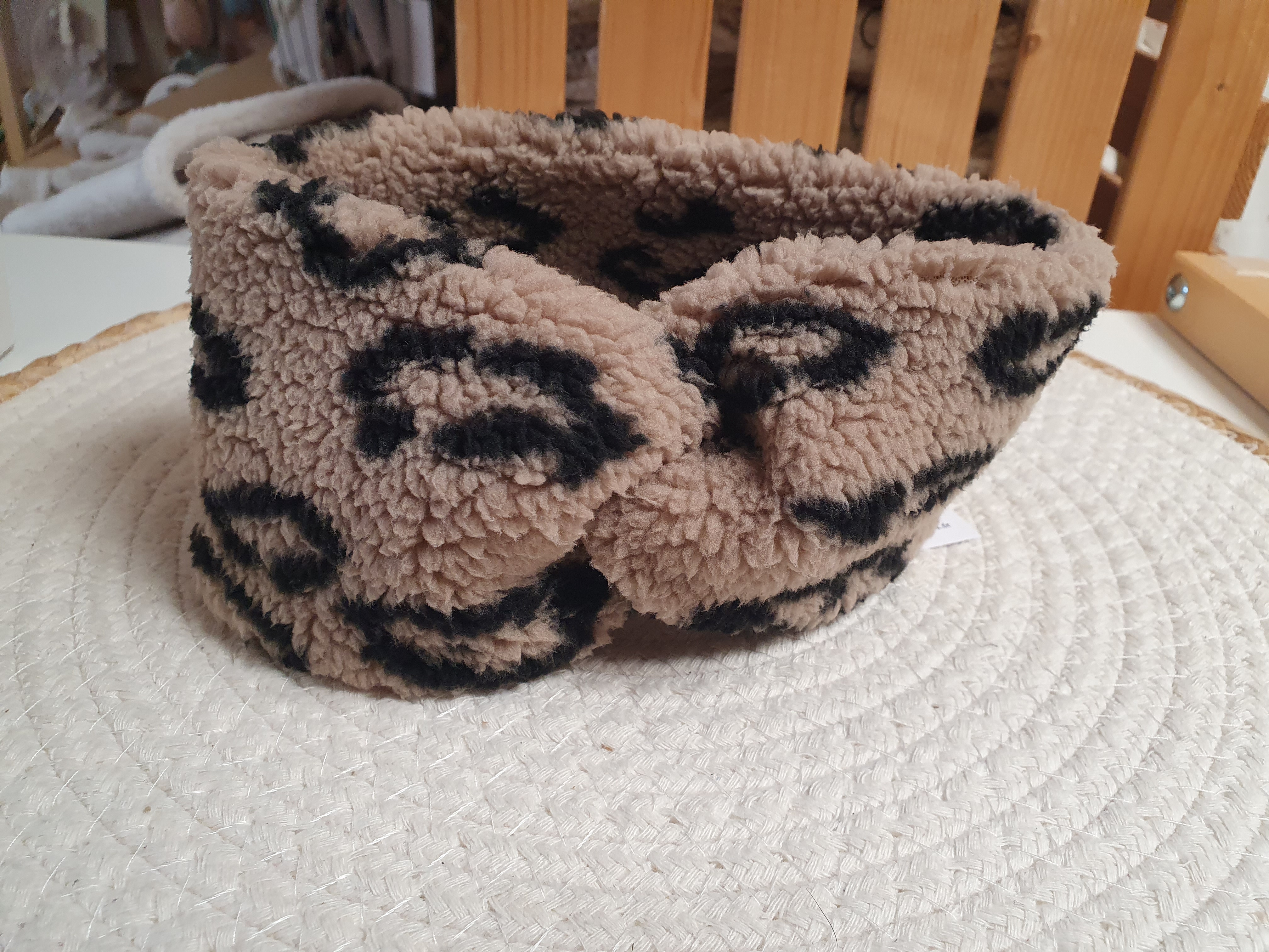 Stirnband Teddyplüsch Leo