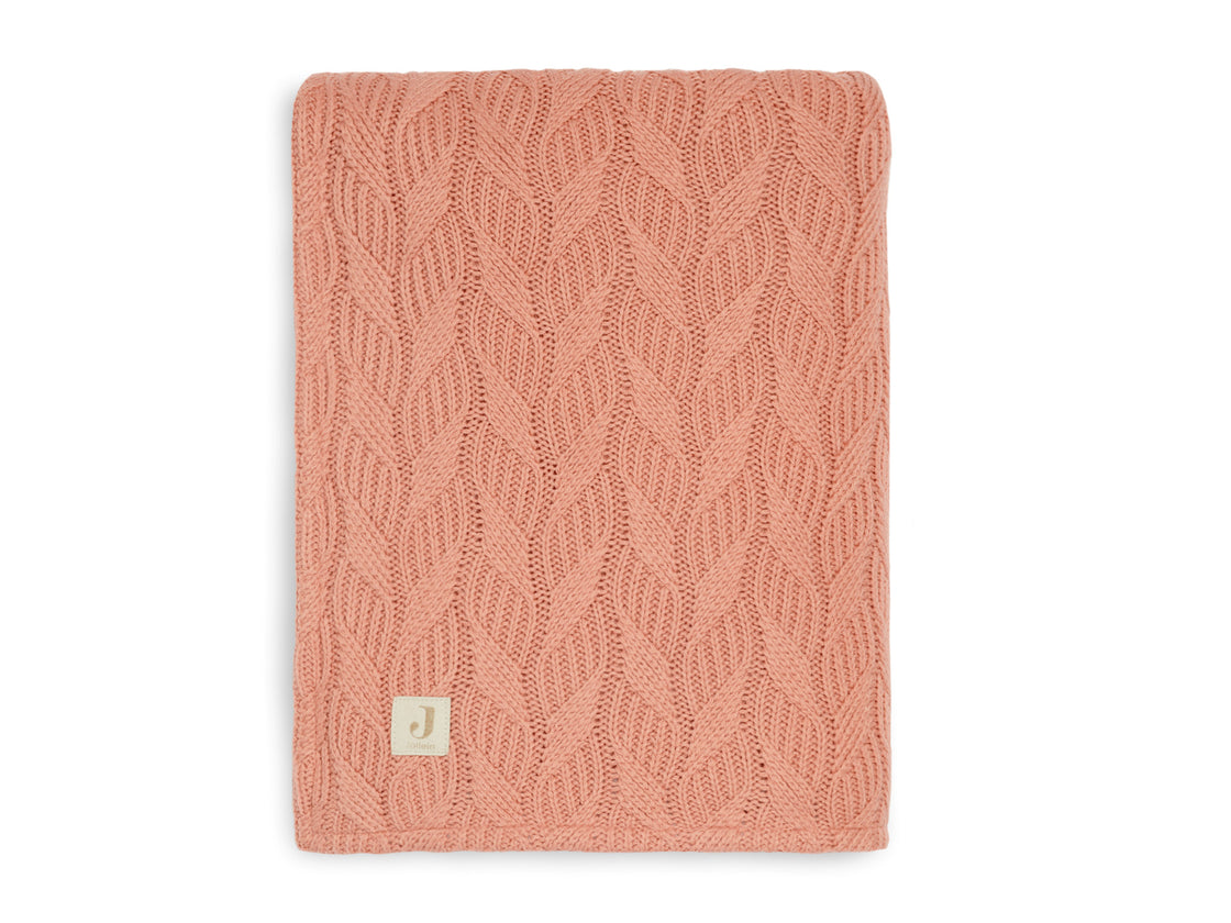 Decke knit 75x100 - rosewood