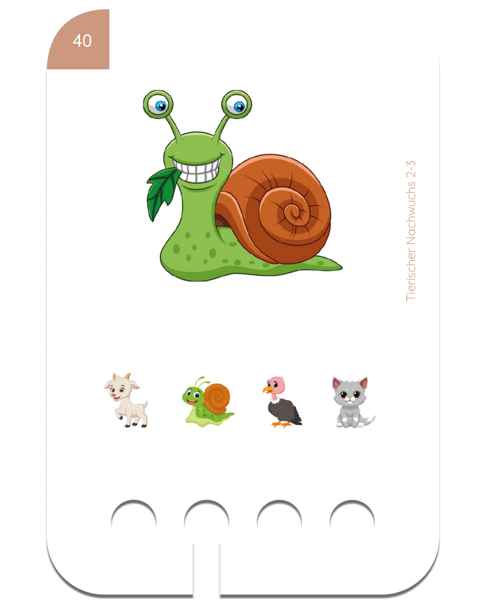 Kartensatz Tierischer Nachwuchs 2-3  