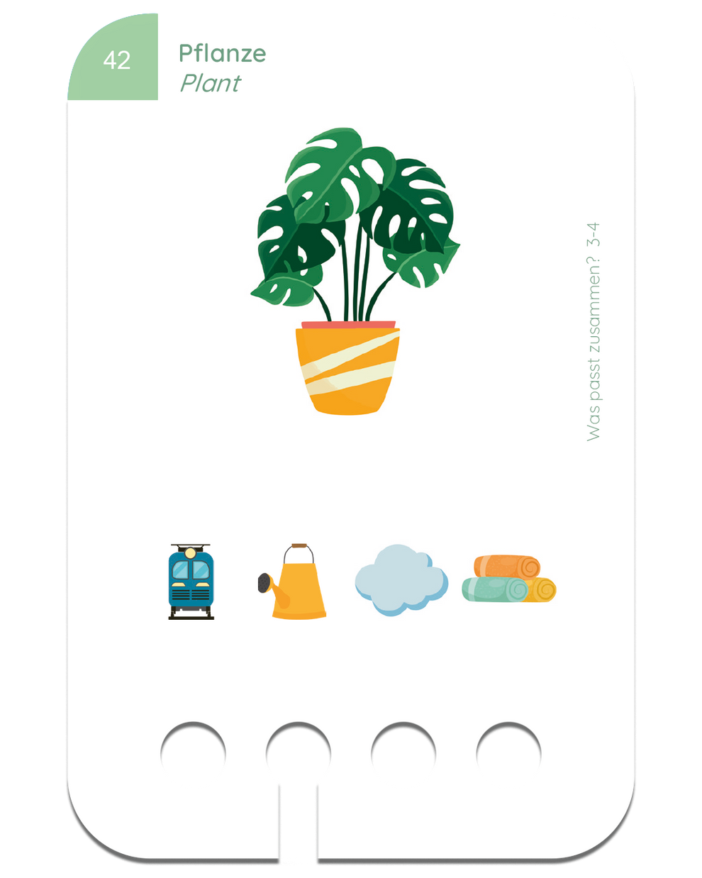 Kartensatz Was passt zusammen? 3-4