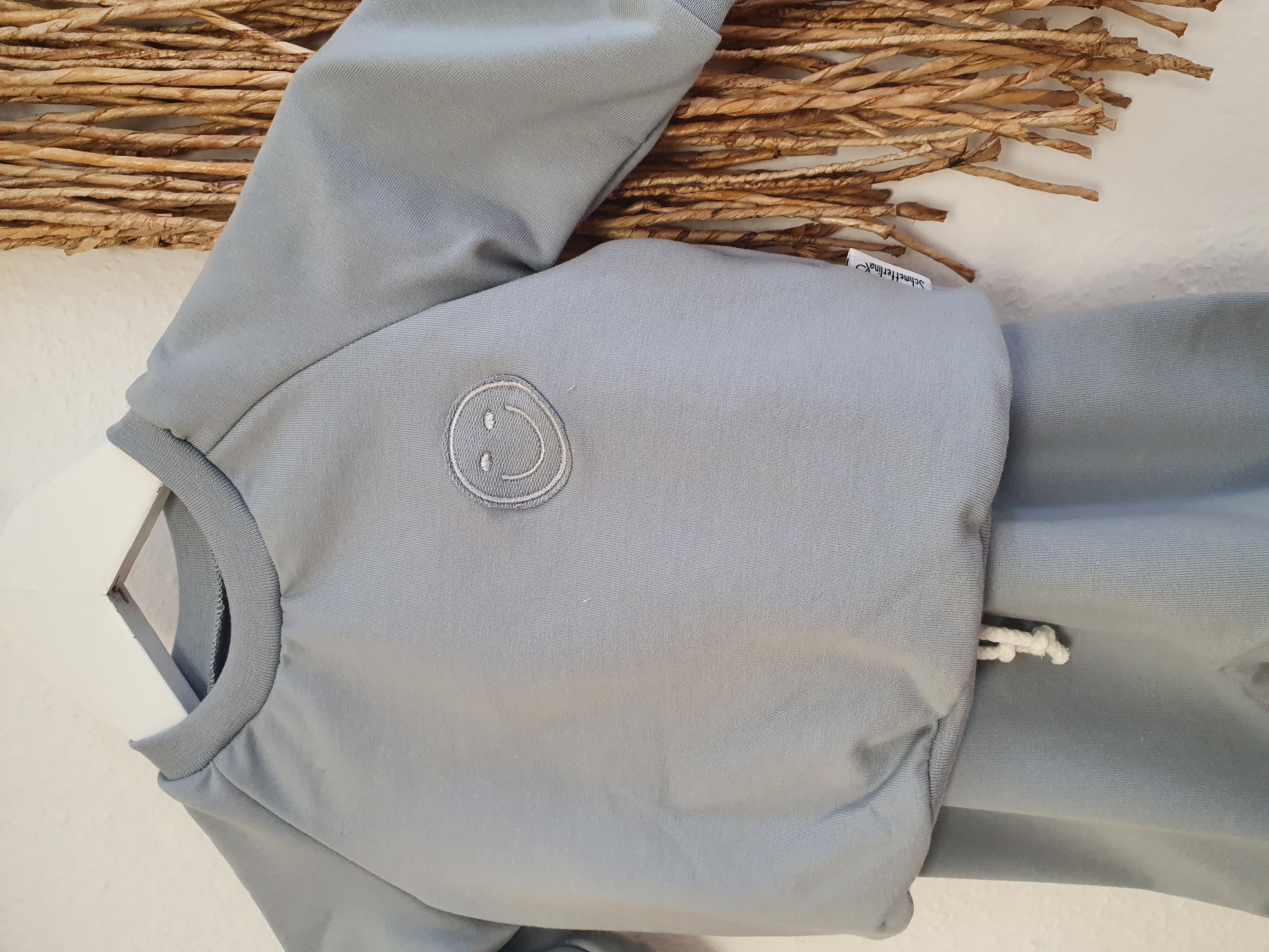 Sweater Stahlbau mit Stick Smiley 
