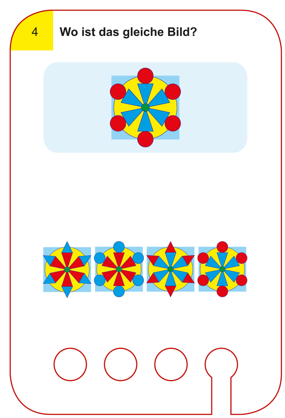 Kartensatz Wo ist das gleiche Bild? 5+