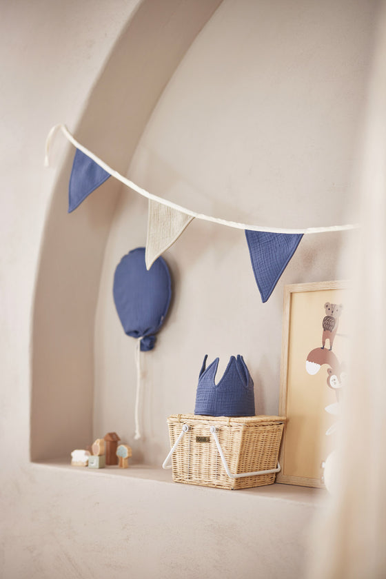 Ballon 25x50cm - jeansblau