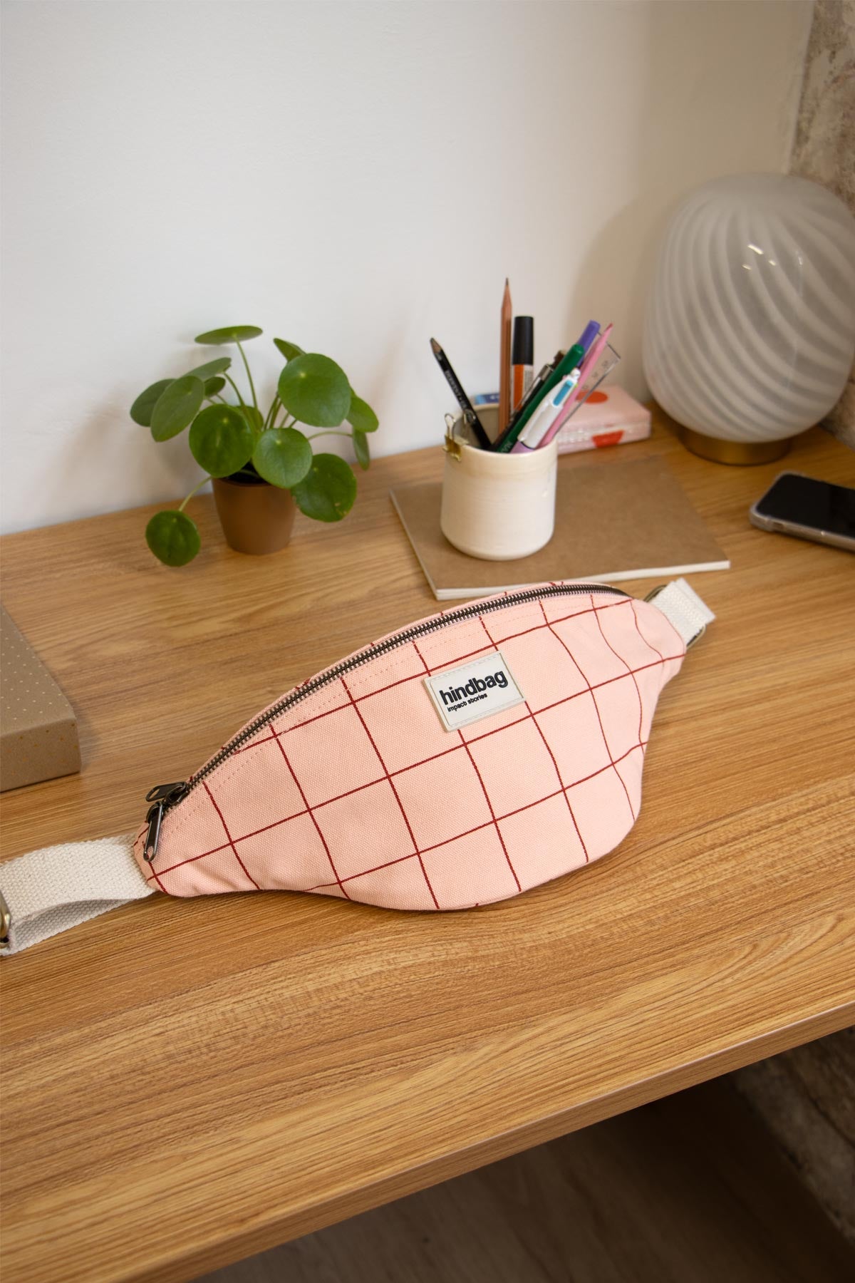 Fanny Pack Olivia rosa kariert