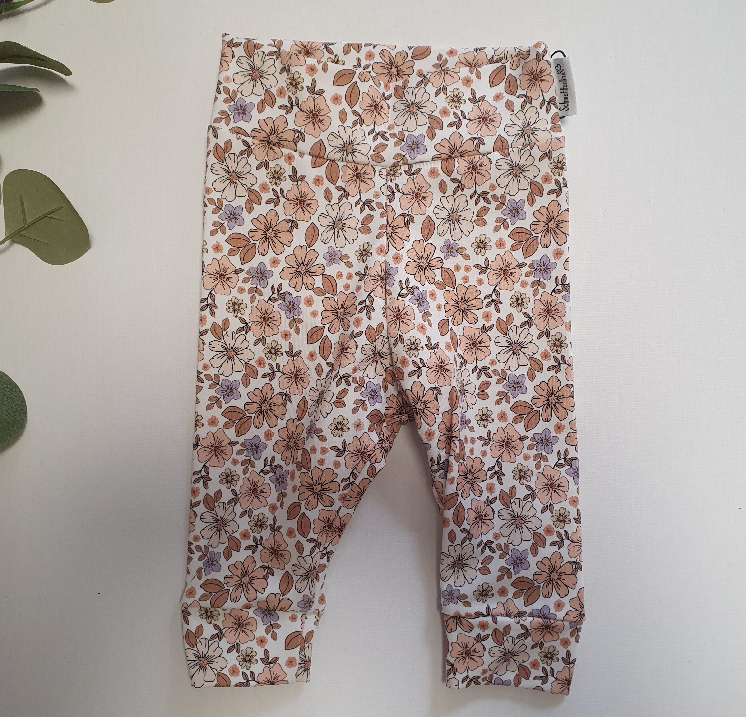 Leggings Sommerblumen flieder