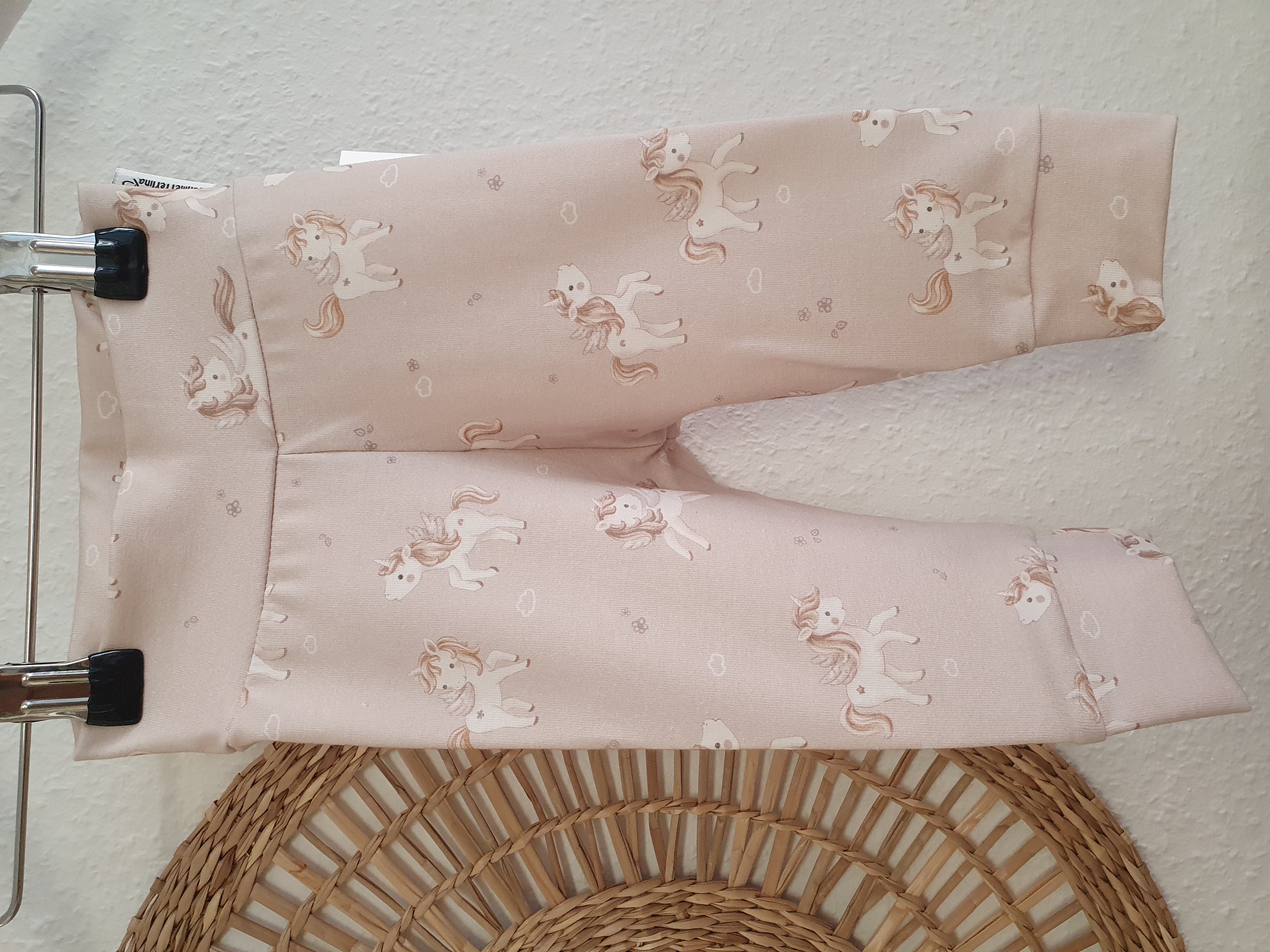 Leggings Einhorn beige