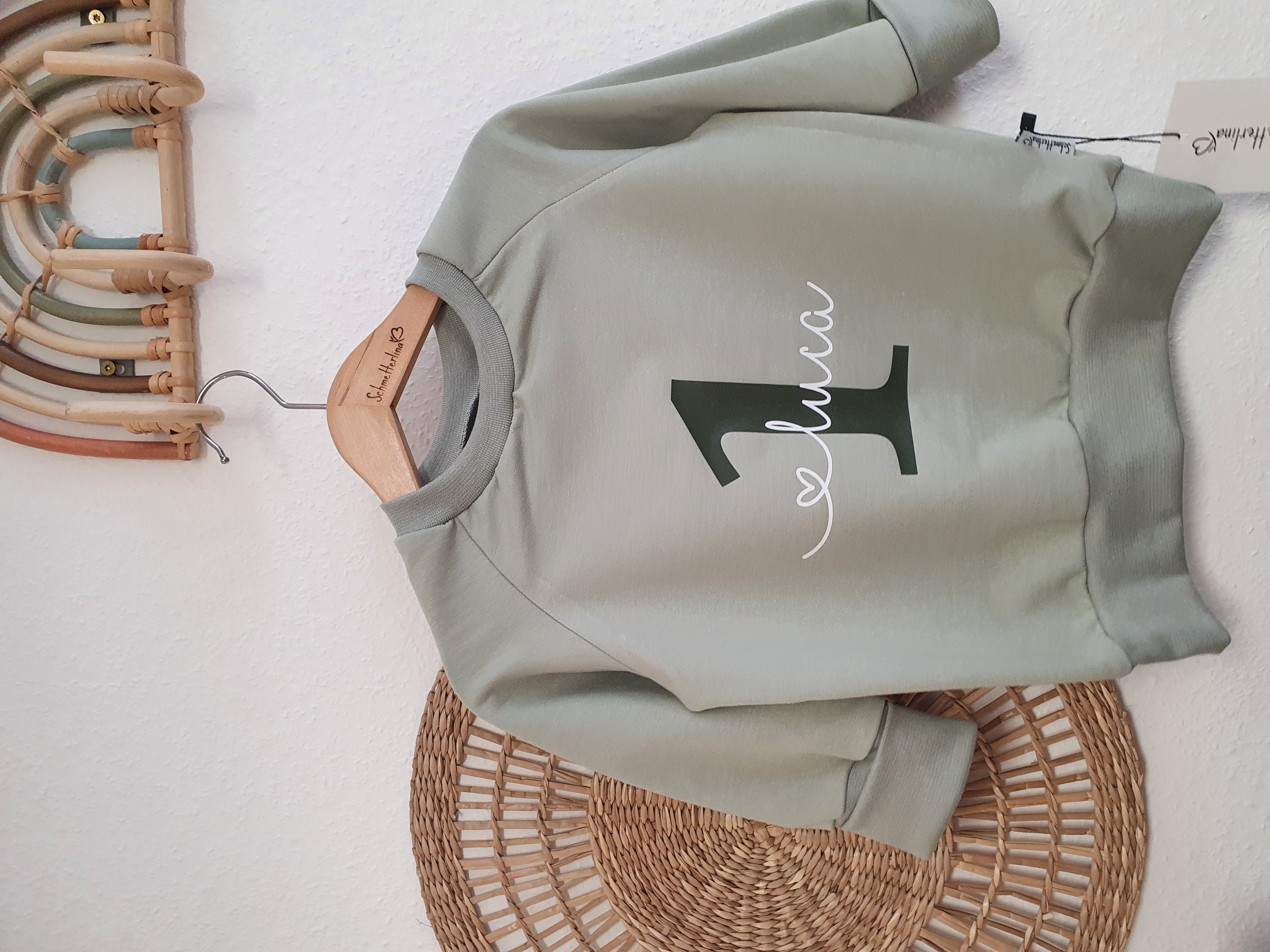 Geburtstagssweater Sweat dusty green 