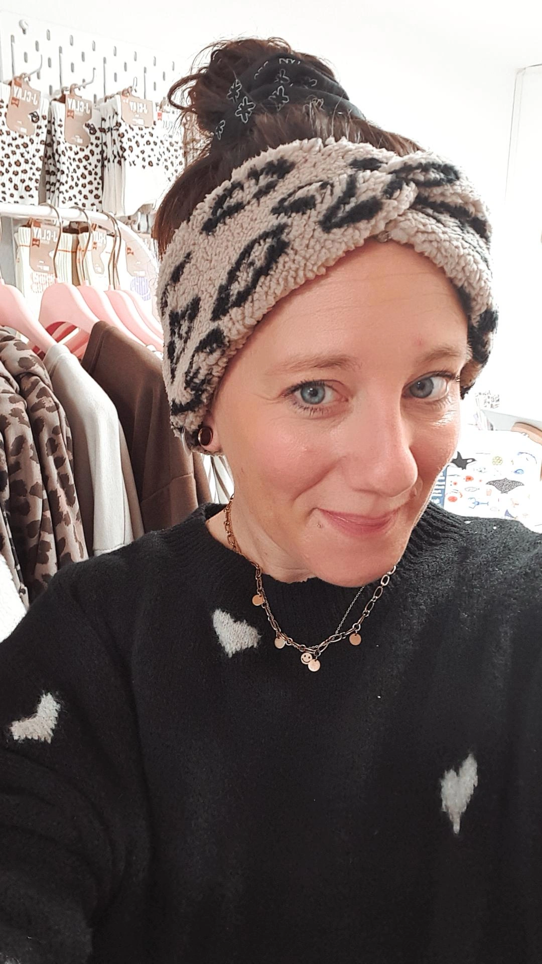 Stirnband Teddyplüsch Leo Mini&me