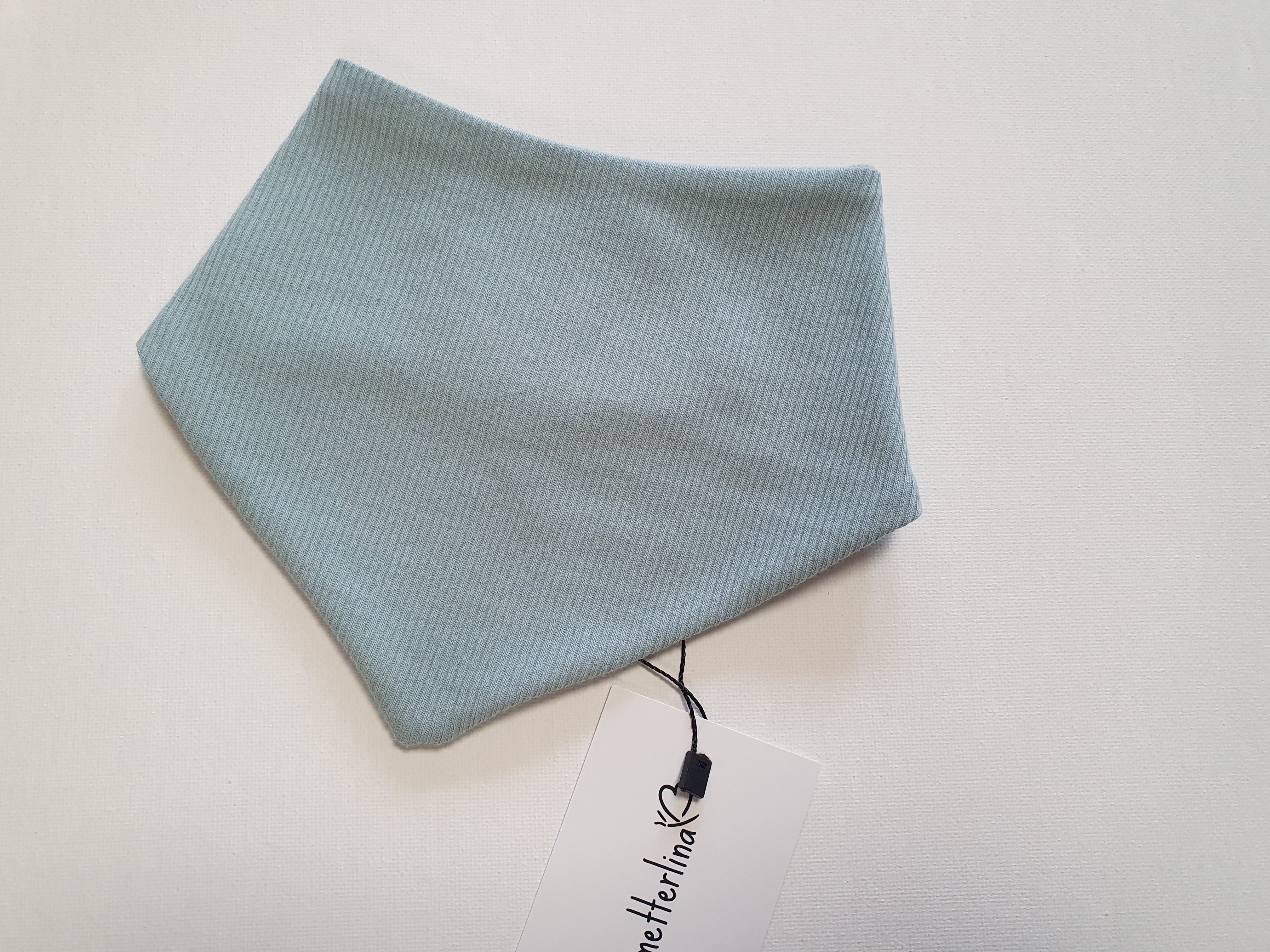 Dreieckstuch Rib meerblau