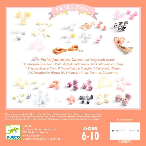 Schmuck basteln : Perlen Acryl Herzen 