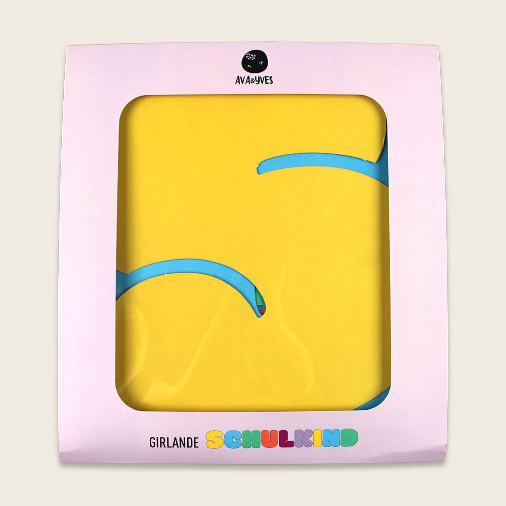 Girlande rainbow colors Schulkind 