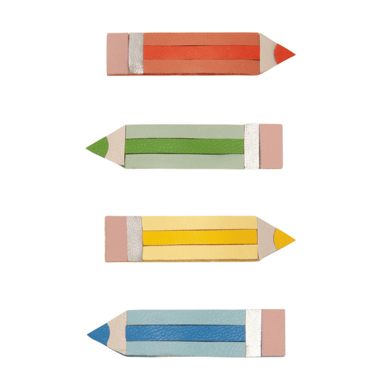 Colouring pencil clips 