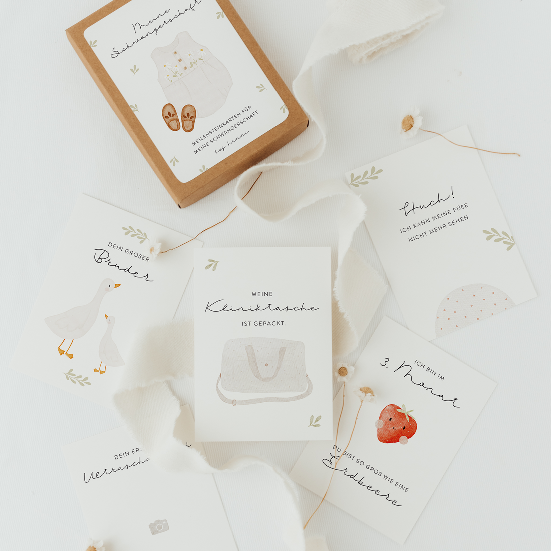 Meilensteinkarten Schwangerschaft 