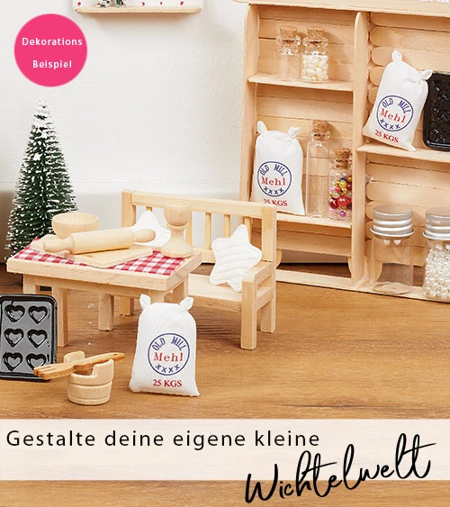 Mini Backset aus Holz, 6 teilig 