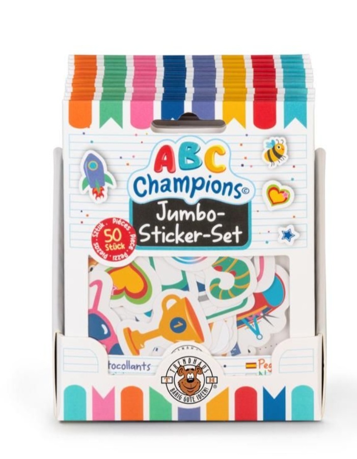 ABC Jumbosticker Set 50teilig 