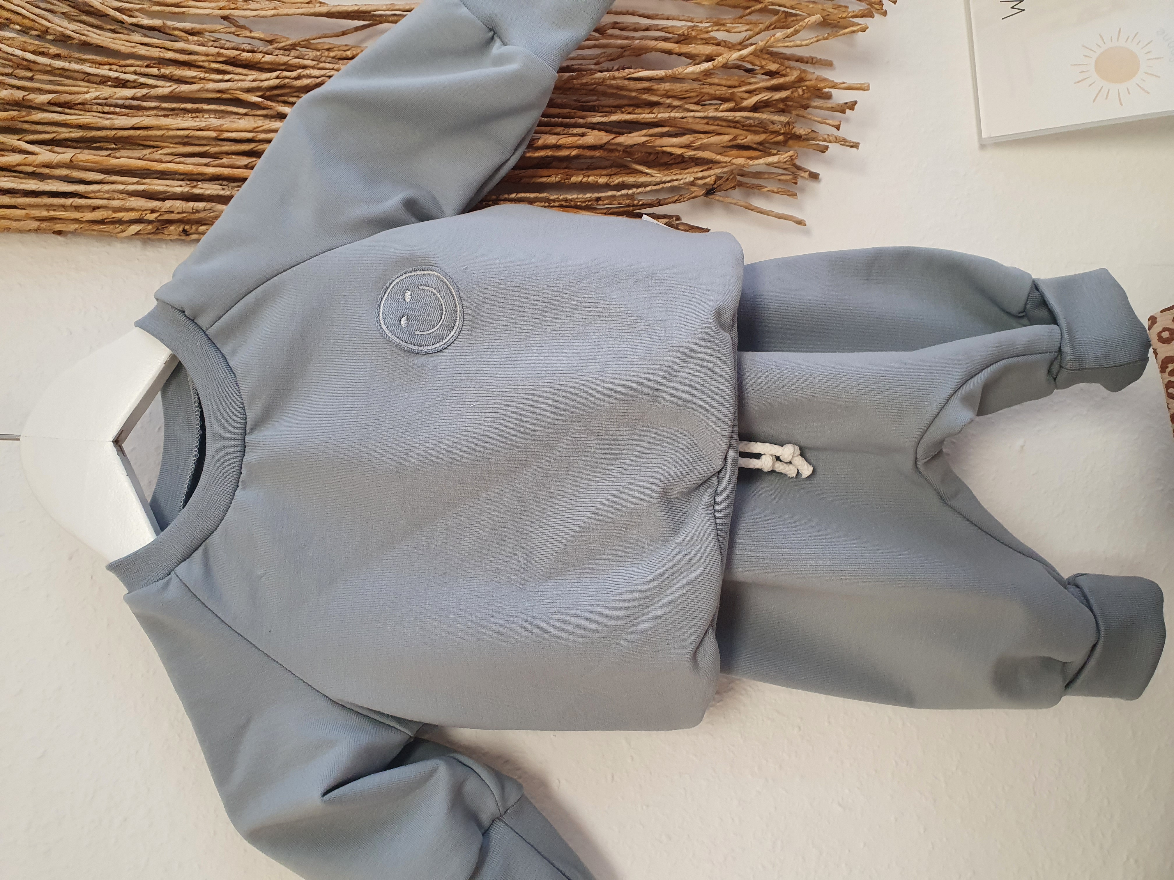Sweater Stahlbau mit Stick Smiley 
